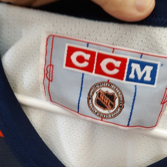 CCM Islanders Blue and Orange Hockey Jersey - Picture 2 of 10